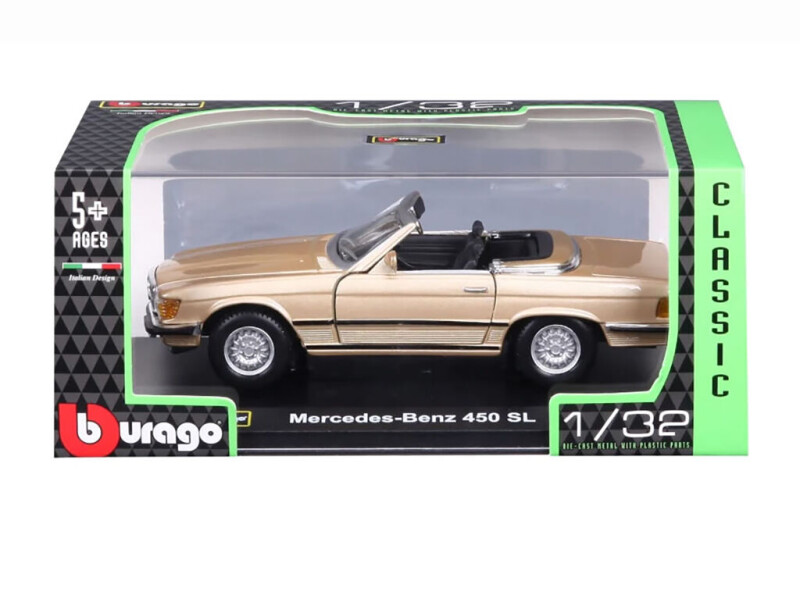 Bburago Mercedes Benz 450 SL 1:32 (1977) zlatá